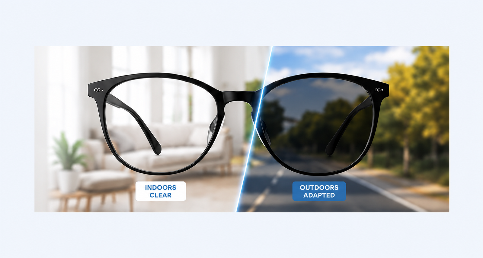 Östen Transition Lenses - Indoors Clear and Outdoors Adapted