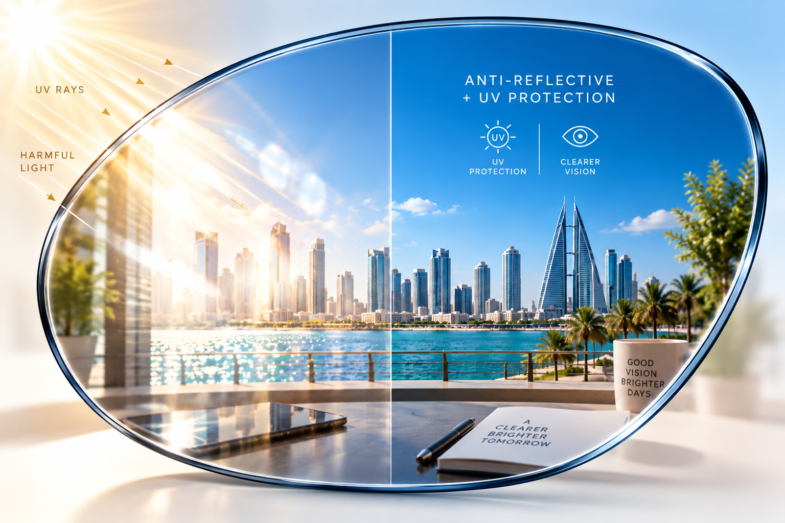 Anti-reflective and UV Protection