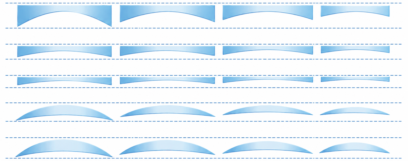 Osten lens thickness comparison